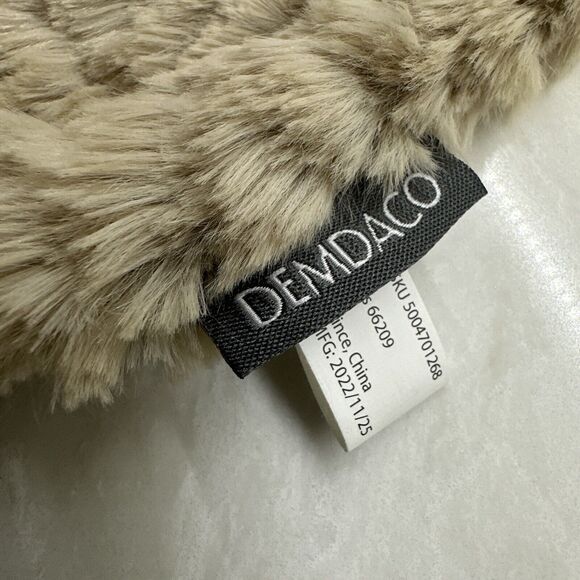 Demdaco Cow Lovey Security Blanket Rattle Plush Brown Gray Farm Animal Baby - Picture 4 of 6